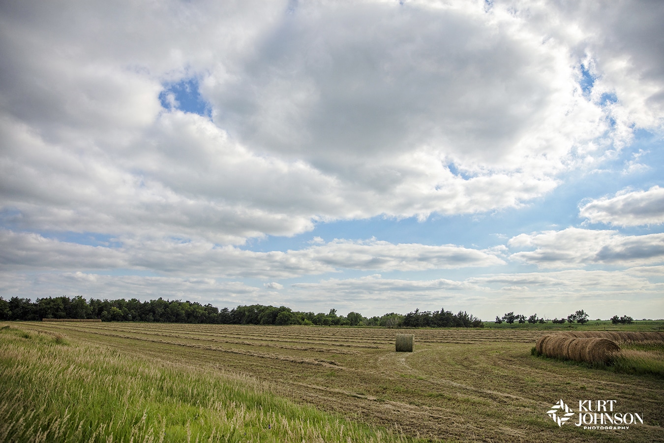 Kansas Prairie Landscape Clouds